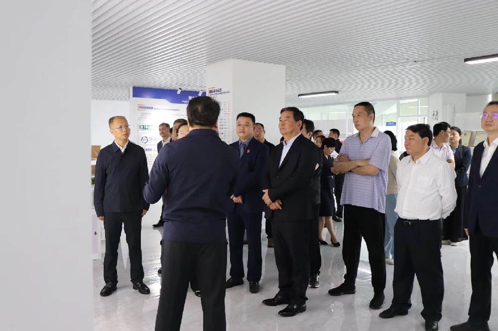 9 月 25 日，全国政协副主席、民革中央常务副主席何报翔一行到公司考察指导